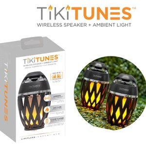 TikiTunes WiFi Bluetooth LED Outdoor Waterproof Flame Torch Wireless Speaker